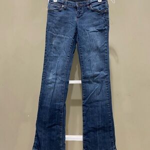 Decree Bootcut Jeans Size 1 Medium Wash Flare Stretch Denim Tote 0160